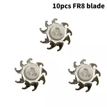 10 шт. сменная головка электробритвы 3 лезвия для триммера для бороды Fr8 Fr6, машина для сухого и влажного бритья as the picture