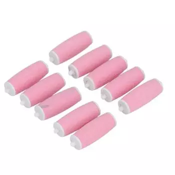 10 шт. сменные роликовые сменные головки для Pedi Micro Abrasive Частицы Влажные Сухие Электронные Стопы розовый