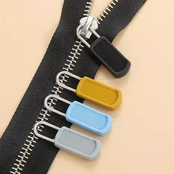 10 шт. сменных бегунков для молний, съемные противоскользящие бегунки для молний, универсальный бегунок для молнии, набор для ремонта молний для ботинок, брюк, курток, рюкзаков 10 pcs синий