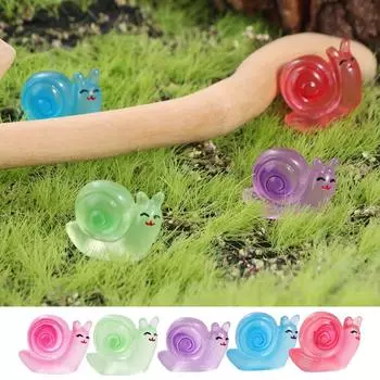 10 шт. смоляные мини-животные DIY мини-улитки настольные украшения фигурки улиток кашпо 10pcs