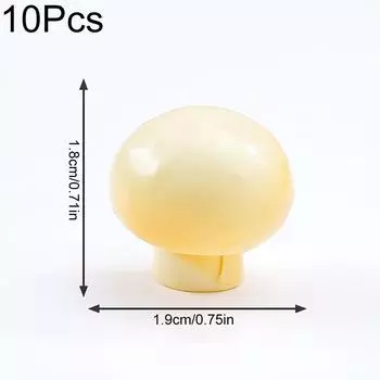 10 шт. смоляных грибных украшений, милые миниатюрные грибные аксессуары, смоляные поделки, мини-украшения в виде черного гриба, сделай сам, 11 стилей