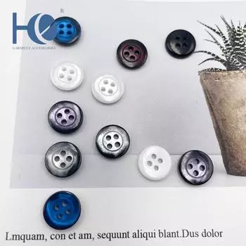 10 шт. смоляных пуговиц, имитация ракушек, запонки Manhattan, пуговицы высокого класса, перламутровые, свитер, рубашка, костюм, пуговицы для творчества Burgundy * 18L = 11.5 MM * round * primary color