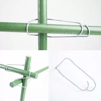 10 шт. Соединительные пряжки для шпалер для растений, крепежные скобы для альпинистских труб, садовые соединители для крыши огорода