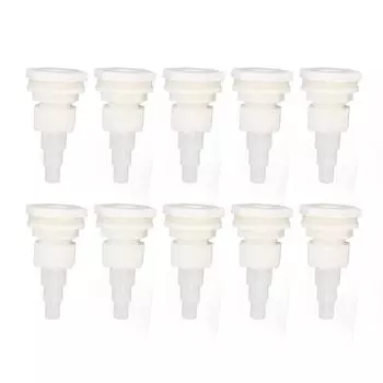 10 шт. Соединитель шланга для водяного бака диаметром 9 мм, 12 мм, 16 мм, резьба G1/2, полипропиленовый силиконовый соединитель для водяного бака