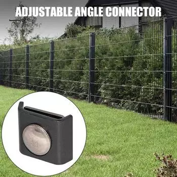 10 шт. соединителей для угловых ограждений, прочная конструкция, устойчивая к коррозии, простая установка, набор соединителей для панелей ограждения 10pcs