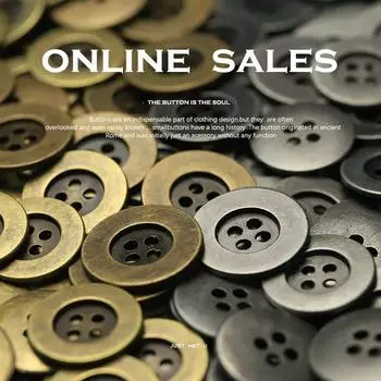 10 шт. состаренных металлических пуговиц 12/15/20 мм, изношенные старые металлические цветные пуговицы с 4 отверстиями, швейные принадлежности для одежды 12mm старого золота