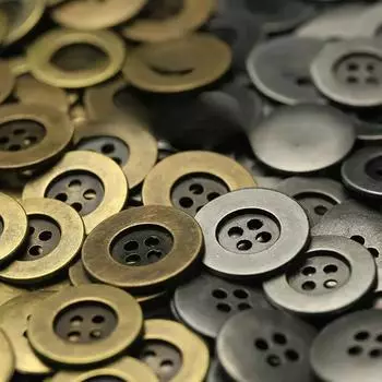 10 шт. состаренных металлических пуговиц 12/15/20 мм, изношенные старые металлические цветные пуговицы с 4 отверстиями, швейные принадлежности для одежды 12mm
