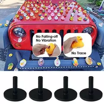 10 шт., современный, простой в установке дисплей, недеформируемая модель автомобиля, резиновая подставка для утки, декоративная подставка Round чёрный