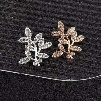 10 шт. сплав золота/серебра цвета ветки листьев соединители шарм для изготовления ювелирных изделий серебряный