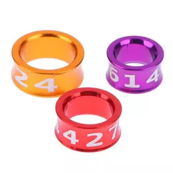 10 шт. сплава кольцо для ног птицы кольцо для ног голубей с пронумерованным инструментом для обучения полетам на открытом воздухе идентификационная этикетка для соревнований 3mm