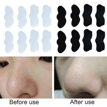 10 шт. средство для удаления черных точек и угрей на носу, наклейка для очистки пор, полоска для ухода за кожей 1 белый
