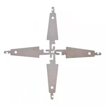 10 шт. стальной крючок, нитевдеватель для ручной вышивки лентой, крестообразный инструмент