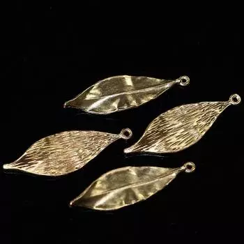 10 шт. старинных золотых свадебных аксессуаров для волос своими руками, листья из ретро-сплава, подвески, шпильки, аксессуары, материалы