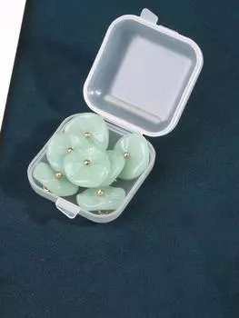 10 шт. стеклянных пуговиц с имитацией нефрита, украшения одежды в стиле ретро, блузки, рубашки, свитера, старинные пуговицы в стиле ханьфу в стиле Тан 1#