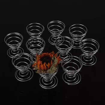 10 шт. стильная прочная металлическая подставка для воздушных растений, контейнерная подставка, настольная подставка для растений, ваза