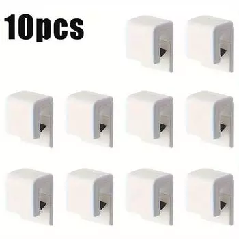 10 шт. стойка для хранения зубной пасты без перфорации, настенная ванная комната настенный многоцелевой зажим для хранения зубной пасты белый