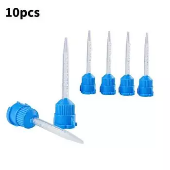 10 шт. стоматологическая силиконовая резина слепочная головка смесительные насадки слепочные насадки временные смесительные насадки стоматологические материалы 10pcs
