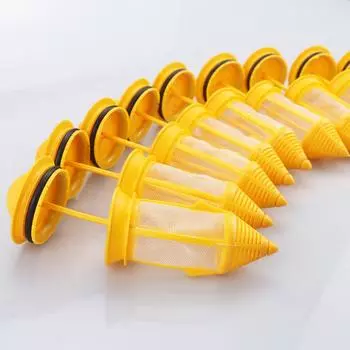 10 шт. стоматологический клапан, мощный всасывающий фильтр, большой размер, стоматологический фильтр для воды, стоматологическое кресло, мощное всасывающее оборудование, детали, аксессуары жёлтый