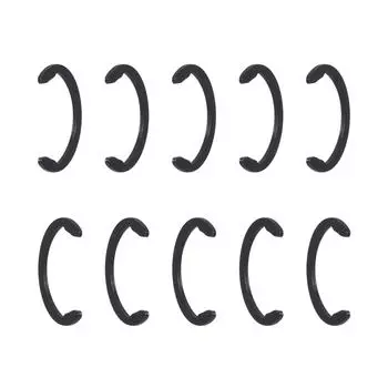 10 шт. стопорных колец, совместимых с MakerMaker 3. Исследуйте воздух, чтобы защитить резиновый валик от попадания 0 чёрный