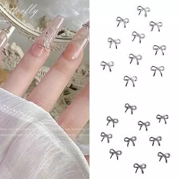 10 шт. Стразы для дизайна ногтей в виде бабочек из сплава для уникального и очаровательного маникюра для женщин и девушек H