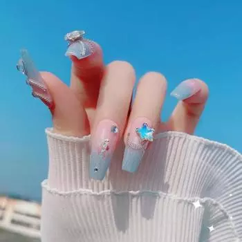 10 шт., стразы для ногтей, красочная паста «сделай сам», изысканные 3D-подвески с морской звездой, художественные аксессуары для салона