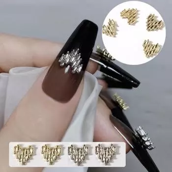 10 шт. стразы для ногтей сверкающие креативной формы блестящие визуальные эффекты яркие цвета широкие декоративные золотистый