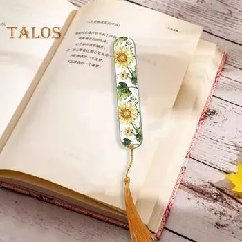 10 шт., сублимационная закладка с отверстием, красочные кисточки, теплопередача, сделай сам, акриловый маркер для страниц книги, дети, студенты, подарок на день рождения, Рождество, возвращение в школу 10 pcs