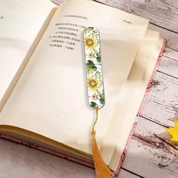 10 шт. сублимационная закладка с отверстием красочные кисточки теплопередача DIY акриловая книжная страница