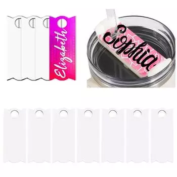 10 шт. сублимационные именные таблички, сублимационный Топпер, персонализированные именные бирки с круглым отверстием, сублимационная передача, именные таблички «сделай сам» C