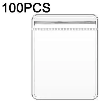 10 шт. сумка для хранения ювелирных изделий, прозрачная антиокислительная коробка для ювелирных изделий, держатель для сережек, ожерелий, браслетов, колец, сумка с застежкой-молнией S прозрачный