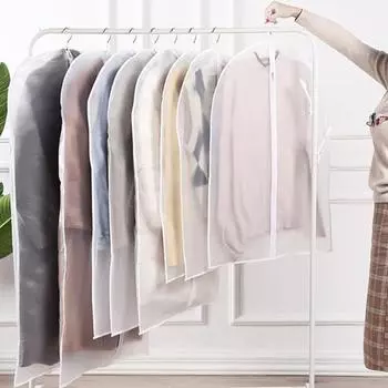 10 шт. Сумки для хранения одежды с молниями, устойчивые к царапинам, легко идентифицируемые, полупрозрачные, подвесные