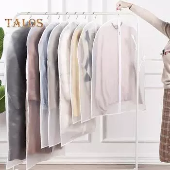 10 шт. Сумки для хранения одежды с застежками-молниями, устойчивые к царапинам, легко идентифицируемые, полупрозрачные, подвесные сумки для костюмов 100cm