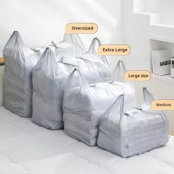 10 шт. сумки для хранения одежды утолщенные, большой емкости, водонепроницаемые, выдерживают большую нагрузку, полупрозрачное одеяло, стеганое одеяло, подушка для хранения, пакеты для переезда XL