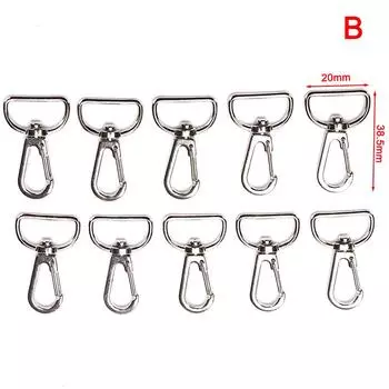 10 шт. сумки ремешок металлические пряжки-омары для сумочки брелок крючок аксессуар «сделай сам»