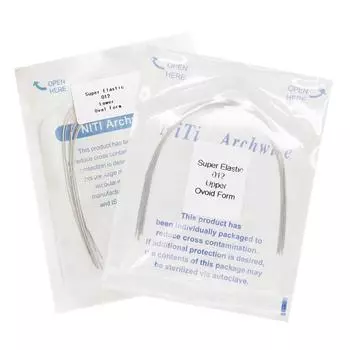 10 шт. суперэластичная NiTi круглая овальная верхняя/нижняя зубная ортодонтическая дуга