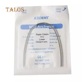 10 шт., суперэластичная NiTi круглая овальная верхняя/нижняя дуга для стоматологической ортодонтии, удобная 016upper