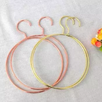 10 шт. сушилка для одежды прочная несущая компактная не ржавеющая круглая вешалка для полотенец шаль шарф нижнее белье товары для дома розового золота