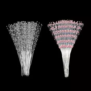 10 шт. Свадебные букеты из жемчуга и бисера своими руками, свадебный декор, креативные товары для рукоделия, декор для рождественской вечеринки, швейные принадлежности розовый