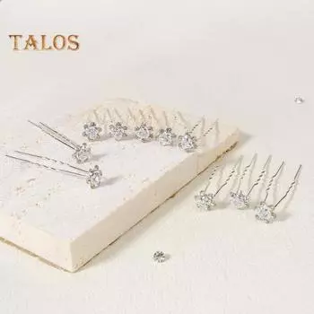 10 шт. свадебные заколки для волос со стразами из искусственного жемчуга в форме цветка, палочки для волос, элегантный свадебный головной убор, заколки для волос невесты, ювелирные изделия, подарок чёрный