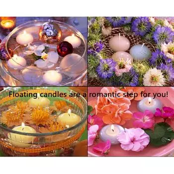 10 шт. свечей, плавающих на поверхности воды, романтическая свадьба, день рождения, вечеринка, украшение дома, свеча, декор на День святого Валентина