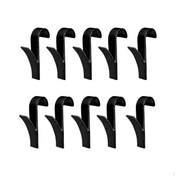 10 шт. сверхмощная подвесная вешалка для полотенец для аксессуаров для ванной комнаты чёрный