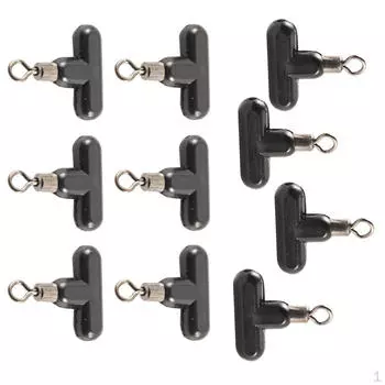 10 шт., сверхмощное рыболовное грузило, ползунок, треугольный разъем, черный