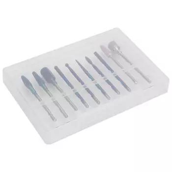 10 шт. сверл для маникюра и дизайна ногтей, чистка, полировка, электрическая дрель для ногтей, головка инструмента