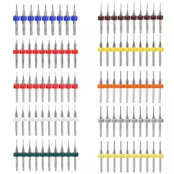 10 шт., сверла для печатных плат, карбид вольфрамовой стали, спиральные сверла 0.2mm