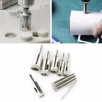 10 шт., сверла высокой твердости, трудосберегающие наждачные универсальные полые сверла, принадлежности для кольцевых пил, заводские принадлежности