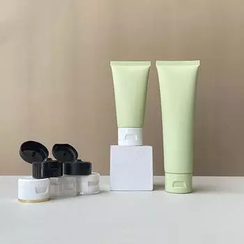 10 шт. светло-зеленый мягкий тюбик 50/100 мл пустая бутылка контейнер для лосьона косметика крем для рук своими руками пустой многоразовый тюбик