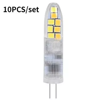 10 шт. светодиодная кукурузная лампа G4 без стробоскопа 3 Вт, трехцветная лампа с затемнением