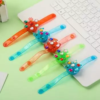 10 шт. светодиодных браслетов-спиннеров со светодиодной подсветкой, светящиеся в темноте принадлежности для вечеринок для детей 4-8, 8-12 лет, на день рождения, наполнители, коробки для игрушек для класса 10 pcs