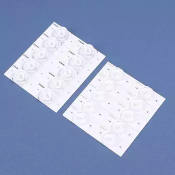 10 шт. светодиодных бусин 3 В 6 В ЖК-телевизор светодиодные бусины SMD световые бусины универсальные алюминиевые режущие полосы подсветки телевизора для ремонта светодиодных телевизоров 32-65 дюймов