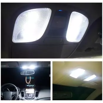 10 шт. светодиодных ламп W5W T10, светодиодные лампы Canbus 12 В 6000 К 194 168, автомобильные потолочные светильники, лампы для чтения, сигнальные лампы для автомобилей белый